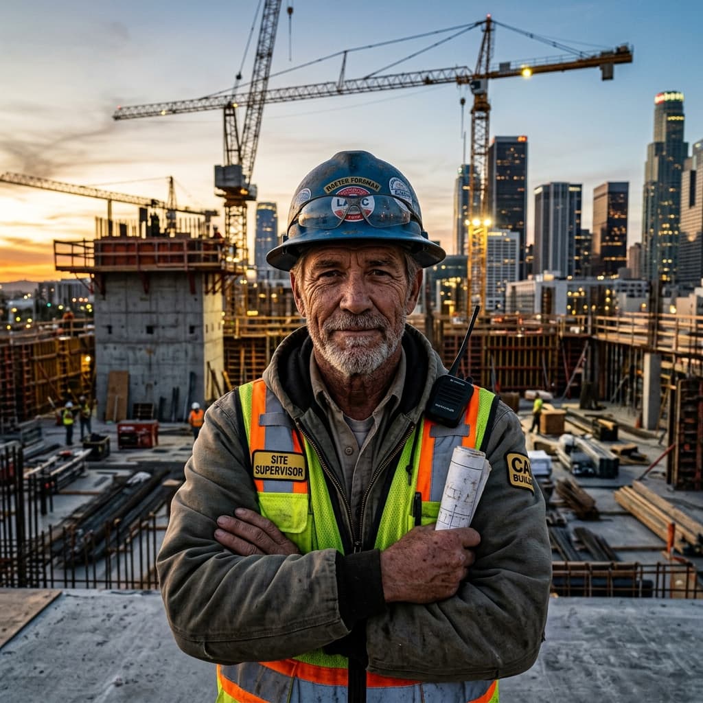 The Sentry Culture Portrait of a master construction foreman looking at the camera with absolute confidence