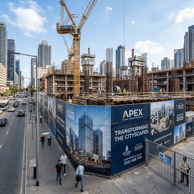 Jobsite Signage Marketing: Why Mesh Banners Build 8-Figure Contractor Brands